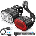 Waterproof usb rechargeable bicycle led handle bar lights